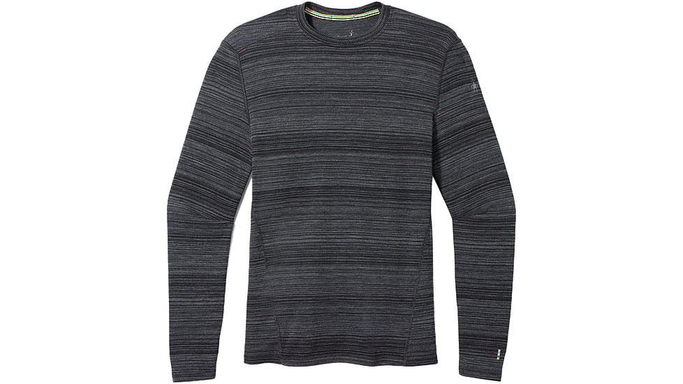 Smartwool Classic Thermal Merino Base Layer Crew - Mens, Black Color Shift, Large, SW016349K42100L000