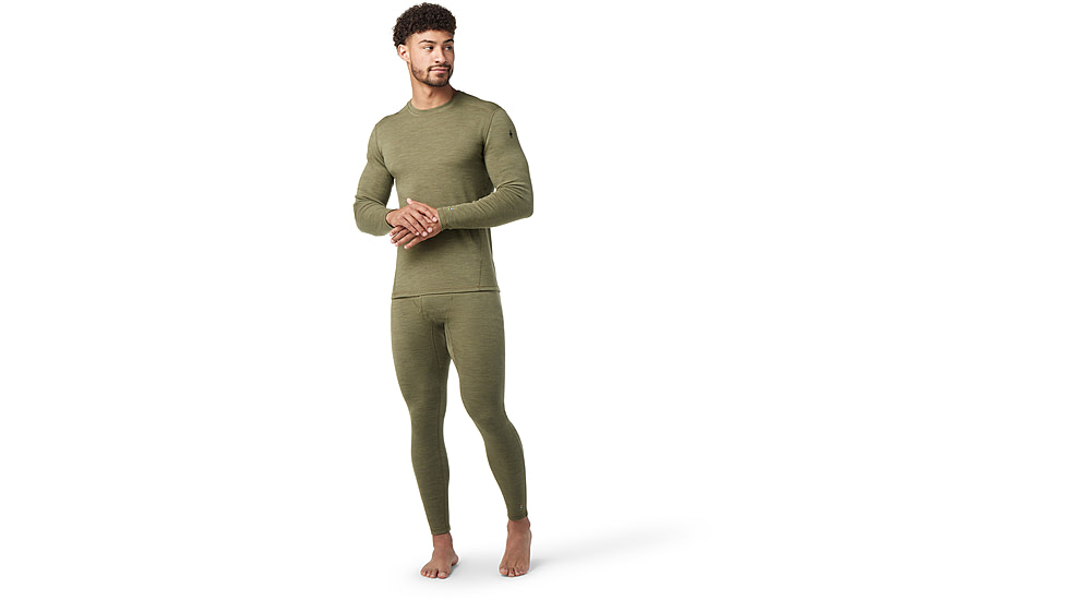 Smartwool Classic Thermal Merino Base Layer Crew - Mens, K66 Winter Moss Heather, Large, SW016349K66L