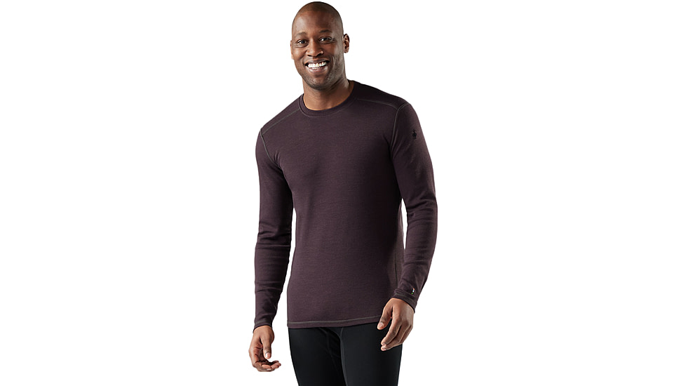 Smartwool Classic Thermal Merino Base Layer Crew - Mens, Mink Heather, Small, SW016349P85100S000
