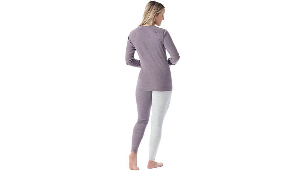 Smartwool Classic Thermal Merino Base Layer Crew - Womens, Chalk Violet Heather, Small, SW016369N81100S000