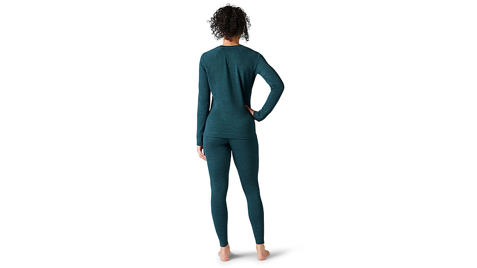 Smartwool Classic Thermal Merino Base Layer Crew - Womens, G75 Twilight Blue Heather, Small, SW016369G75S