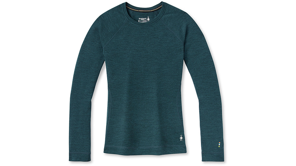 Smartwool Classic Thermal Merino Base Layer Crew - Womens, G75 Twilight Blue Heather, Small, SW016369G75S