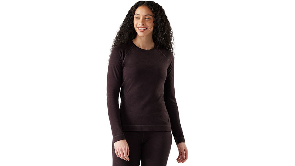 Smartwool Classic Thermal Merino Base Layer Crew - Womens, Mink Heather, Extra Small, SW016369P8510XS000