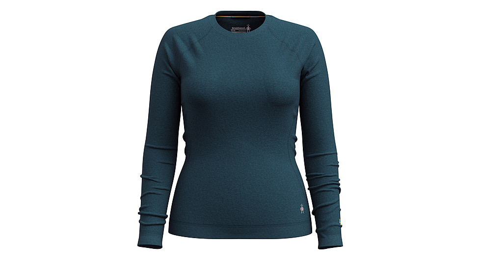 Smartwool Classic Thermal Merino Base Layer Crew - Womens, Twilight Blue Heather, Extra Large, SW016369G7510XL000
