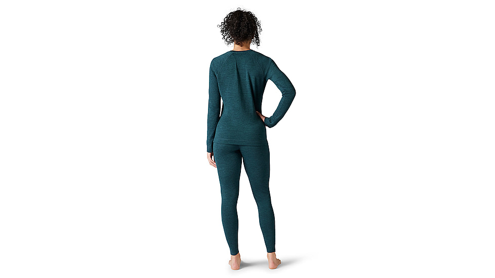 Smartwool Classic Thermal Merino Base Layer Crew - Womens, Twilight Blue Heather, Extra Small, SW016369G751-XS