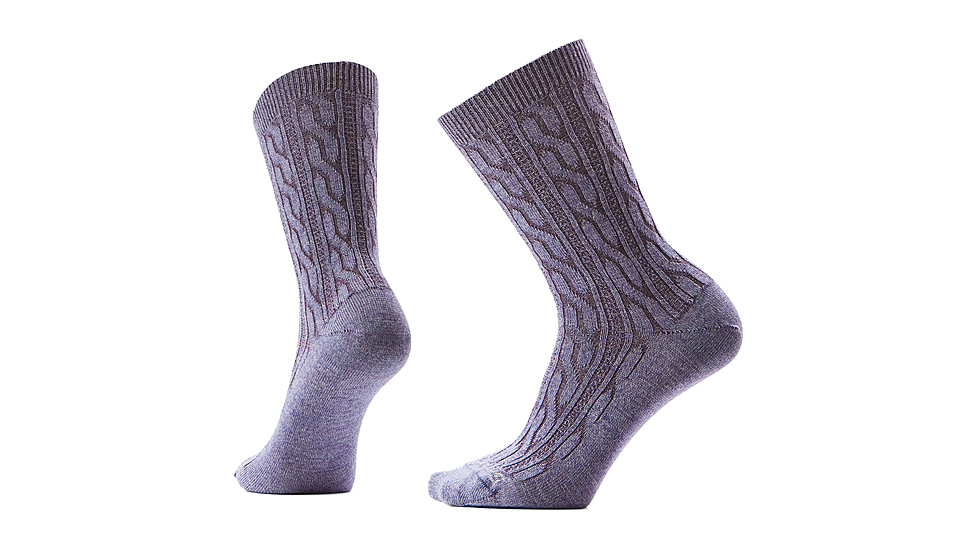 Smartwool Everyday Cable Crew Socks - Womens, Chalk Violet, Large, SW001830Q51100L000