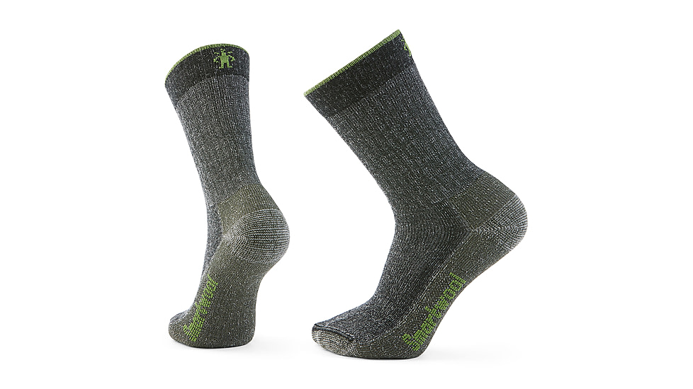 Smartwool Hike Classic Edition Full Cushion 2nd Cut Crew Socks, Black, Medium, SW002786001100M000