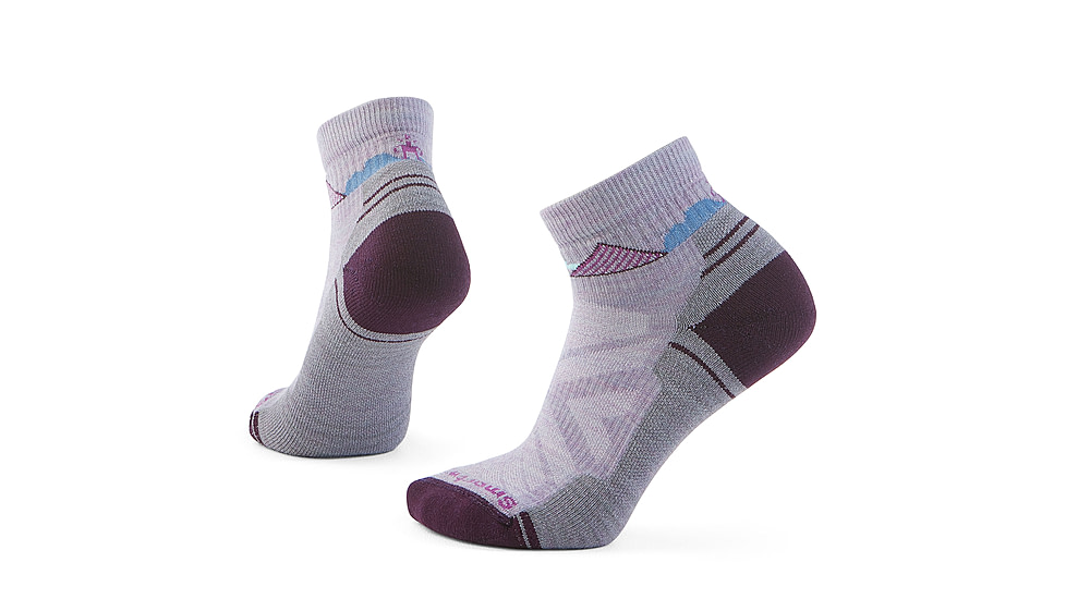 Smartwool Hike Light Cushion Clear Canyon Ankle Socks - Womens, Purple Eclipse, Medium, SW002177H76100M000