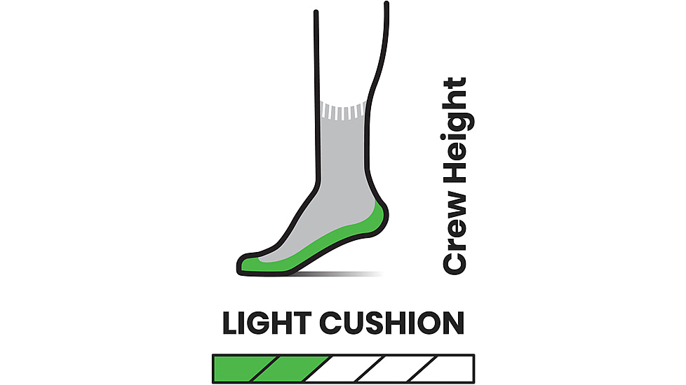 Smartwool Hike Light Cushion Crew Socks - Mens, 052 Medium Gray, Medium, SW001614052M
