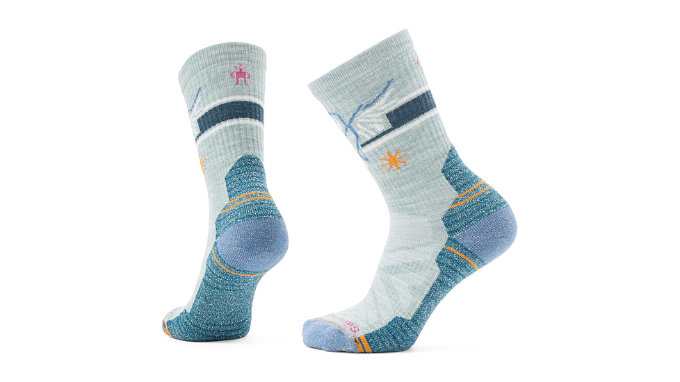 Smartwool Hike Light Cushion Hoo Who Crew Socks - Womens, Frosty Green, Small, SW002495B72100S000