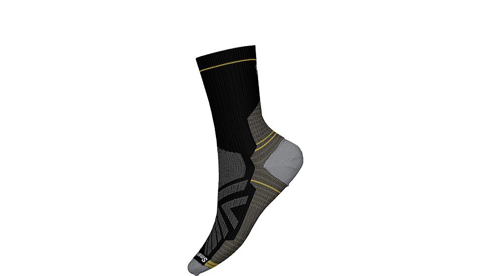 Smartwool Hike Light Cushion Mid Crew Socks, Black, Large, SW0016130011-001 BLACK-L