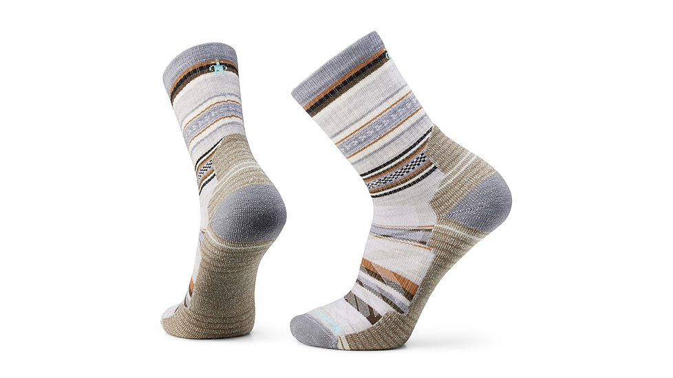 Smartwool Hike Light Cushion Panorama Crew Socks - Mens, Ash, Extra Large, SW00216006910XL000