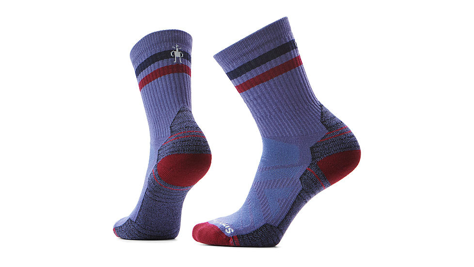 Smartwool Hike Light Cushion Tube Stripe Crew Socks - Womens, Nightfall Blue, Large, SW001578P43100L000