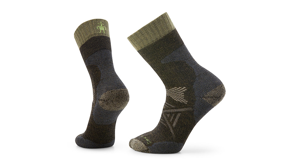 Smartwool Hunt Extra Cushion Tall Crew Socks, Military Olive, Extra Large, SW001899D1110XL000