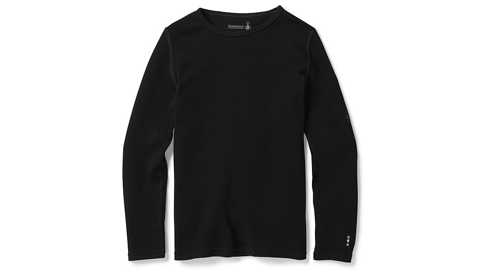 Smartwool Merino 250 Baselayer Crew - Kids, Black, 2XS, SW0SN110001-XXS