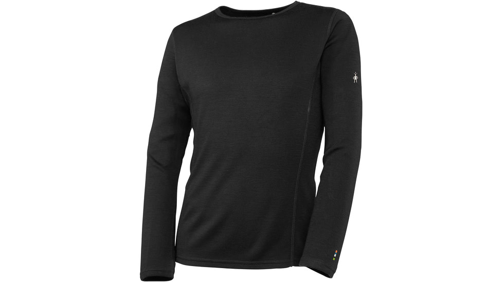 Smartwool Merino 250 Baselayer Crew - Kids, Black, Extra Large, SW0SN110001-XL