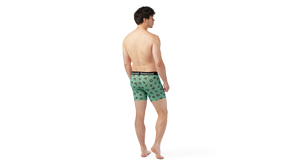 Smartwool Merino Print Boxer Brief Boxed - Mens, Zen Green Trail Ride, Extra Large, SW017005P6510XL000