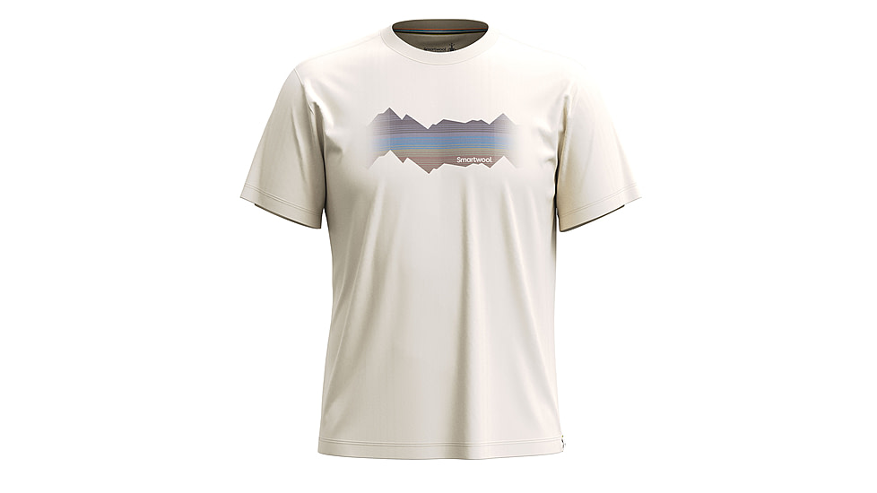 Smartwool Mountain Horizon Short Sleeve Graphic Tee, Almond, Large, SW002763L31100L000