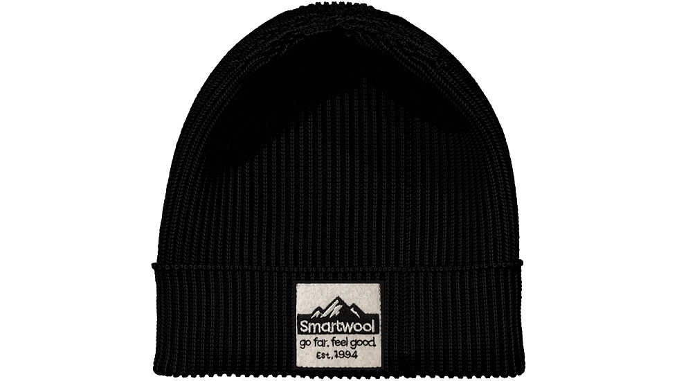 Smartwool Patch Beanie, Black, One Size, SW01149300111FM000