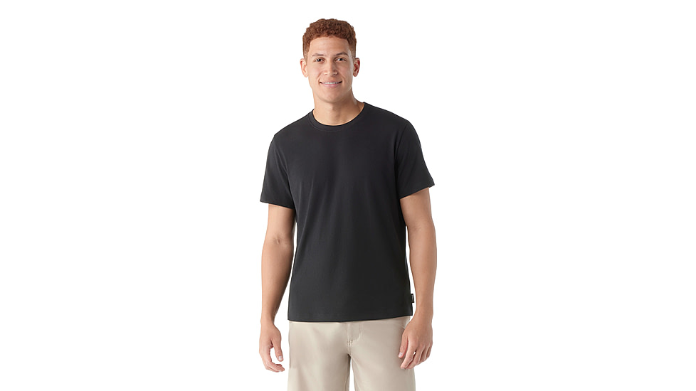 Smartwool Perfect Crew Short Sleeve Tee - Mens, Black, Small, SW002297001100S000