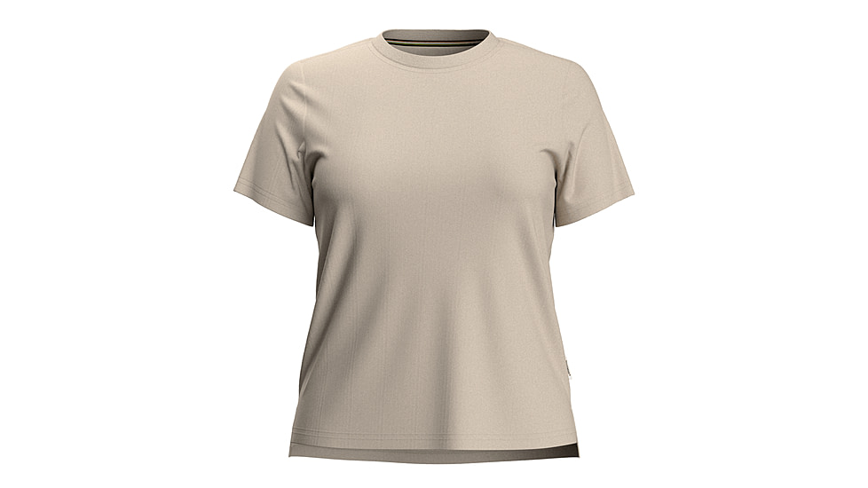 Smartwool Perfect Crew Short Sleeve Tee - Womens, Almond, Medium, SW002381L311M
