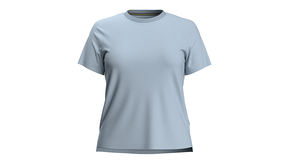 Smartwool Perfect Crew Short Sleeve Tee - Womens, Winter Sky Heather, Small, SW002381M061S