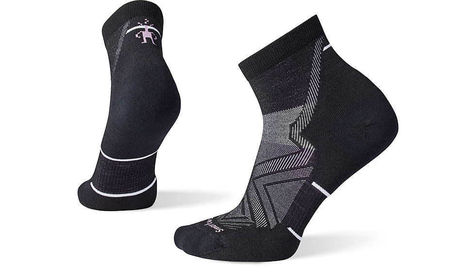 Smartwool Run Targeted Cushion Ankle Socks - Womens, 001 Black, Large, SW001675001L