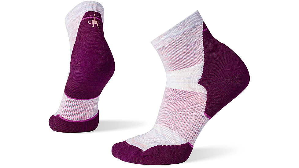 Smartwool Run Targeted Cushion Ankle Socks - Womens, H76 Purple Eclipse, Medium, SW001675H76M