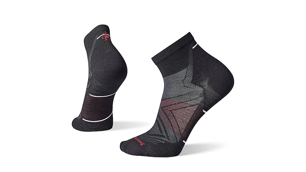 Smartwool Run Zero Cushion Ankle Socks, Black, 2XL, SW0016530011XXL000