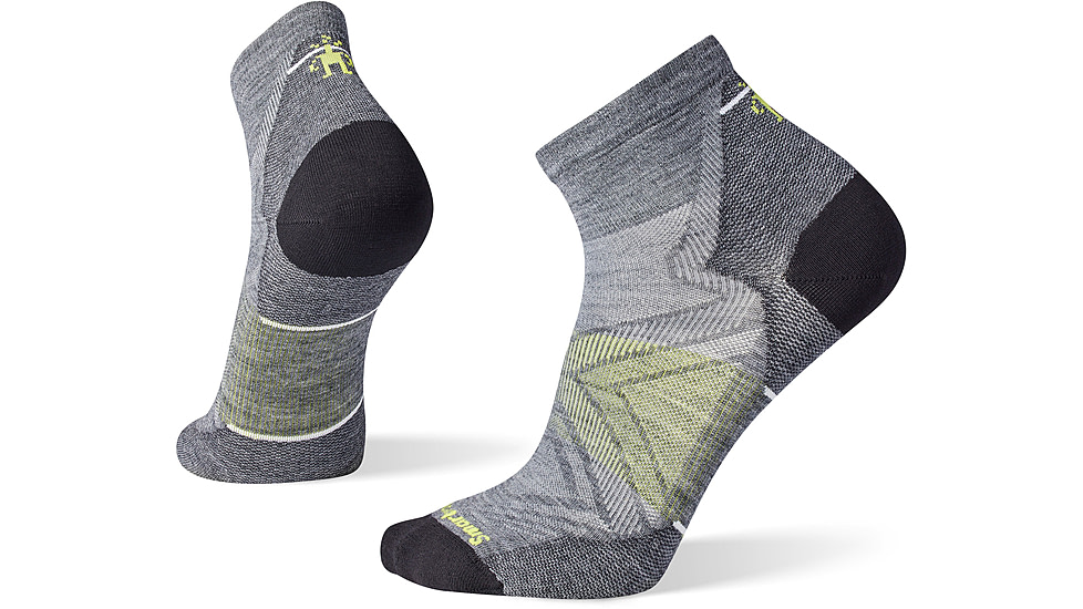 Smartwool Run Zero Cushion Ankle Socks - Mens, 052 Medium Gray, Medium, SW001653052M