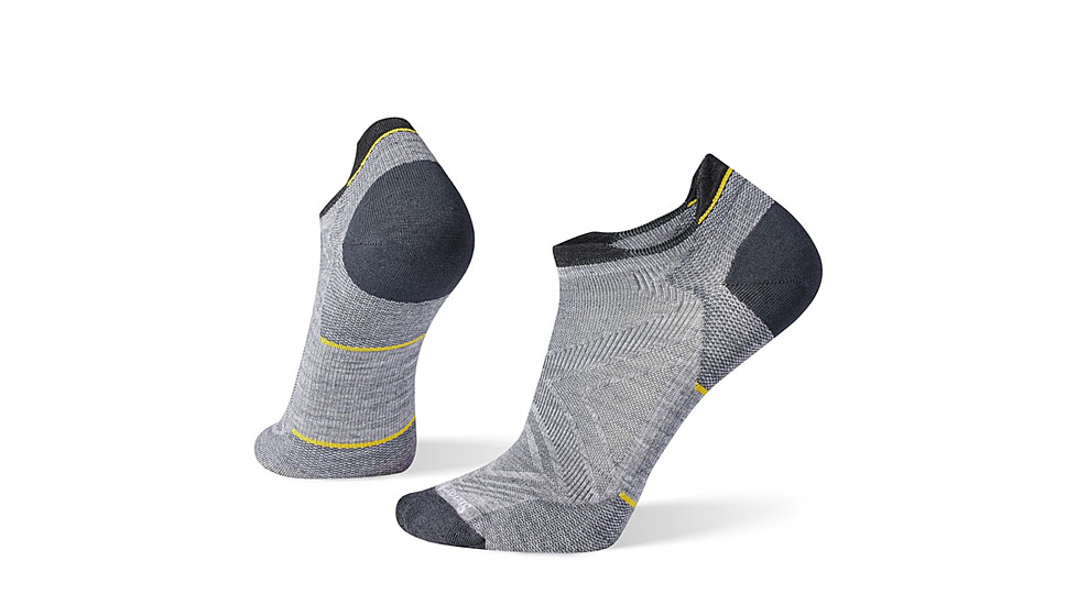 Smartwool Run Zero Cushion Low Ankle Socks - Mens, Light Gray, Medium, SW001651039M