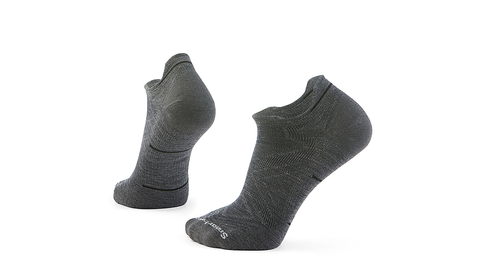 Smartwool Run Zero Cushion Low Ankle Socks - Mens, Medium Gray, Extra Large, SW00165105210XL000