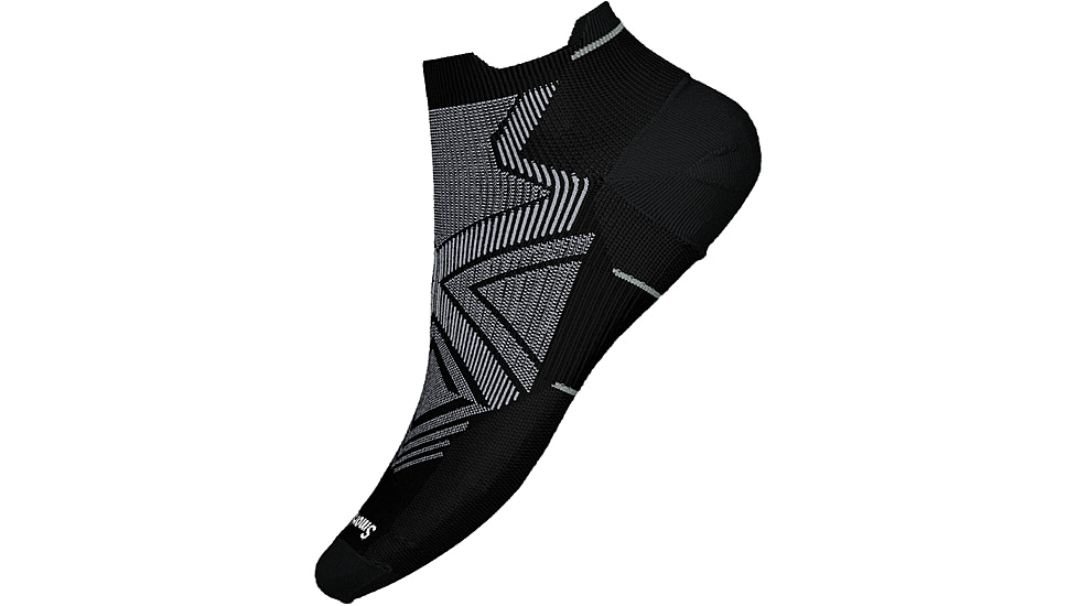 Smartwool Run Zero Cushion Low Ankle Socks - Unisex, Black, Extra Large, SW0016510011-001 BLACK-XL