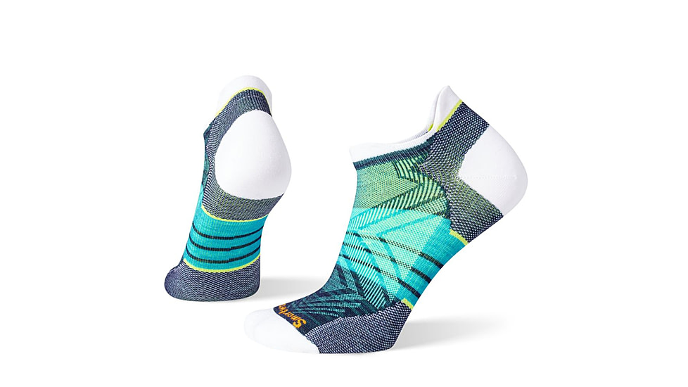 Smartwool Run Zero Cushion Stripe Low Ankle Socks - Womens, White, Large, SW001669122L