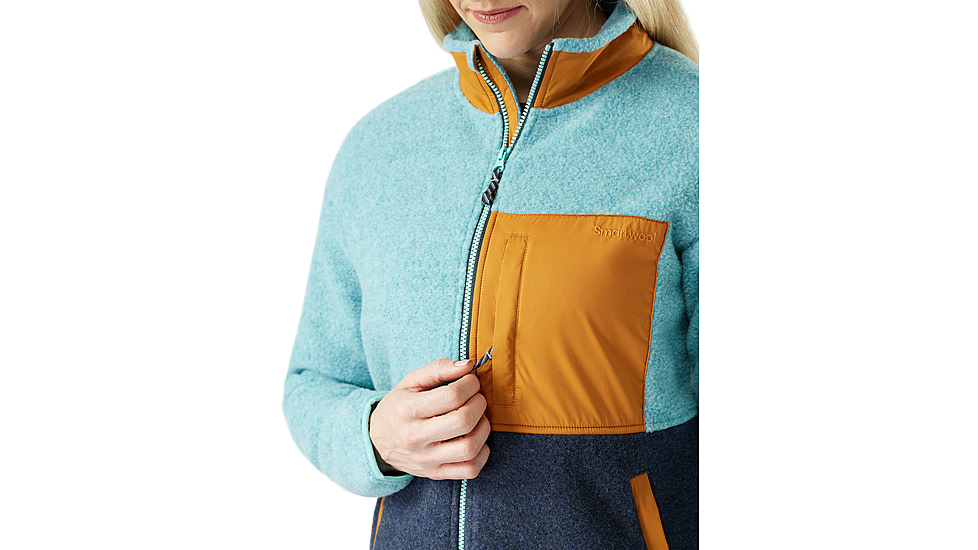 Smartwool Second Cut Fleece Jacket - Womens, Pacific Blue, Large, SW002966Q19100L000