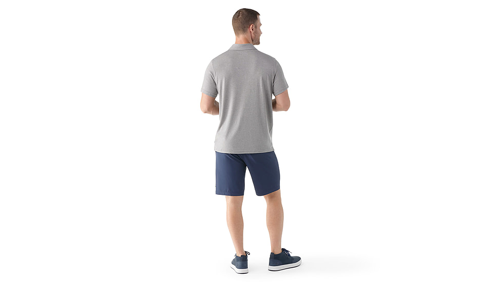 Smartwool Short Sleeve Polo - Mens, Light Gray Heather, Extra Large, SW00236154510XL000