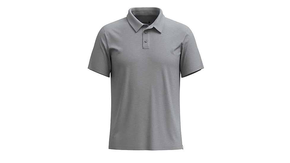 Smartwool Short Sleeve Polo - Mens, Light Gray Heather, Extra Large, SW00236154510XL000