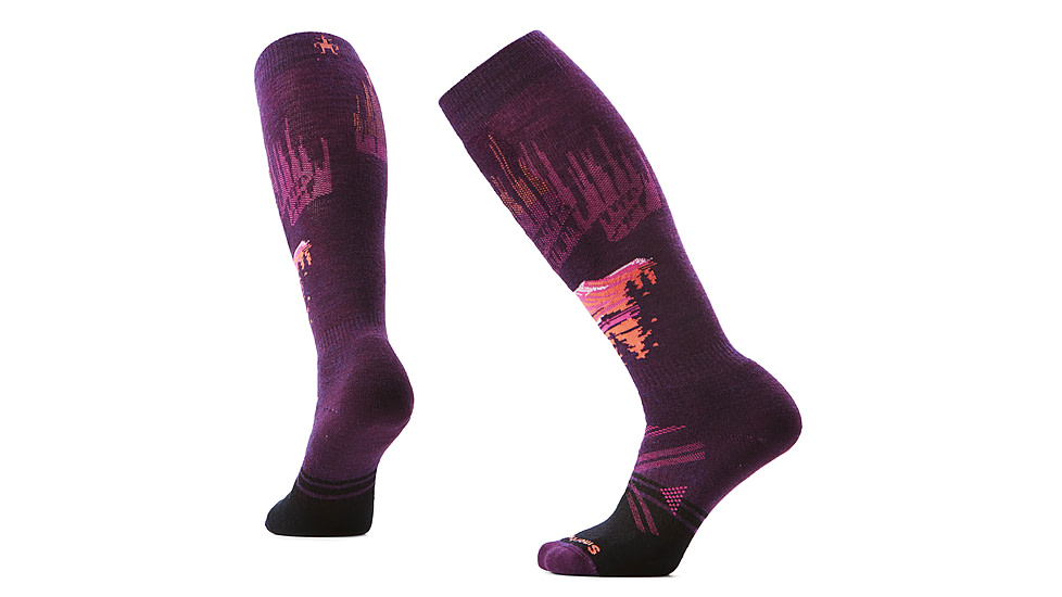 Smartwool Ski Full Cushion Alpine Auroras OTC Socks - Womens, Purple Iris, Medium, SW002908L90100M000