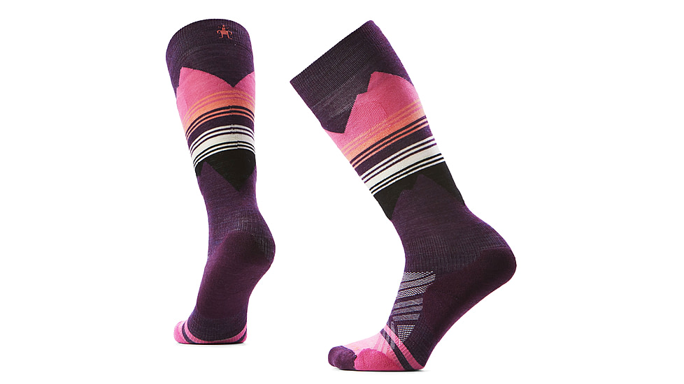 Smartwool Ski Targeted Cushion Pattern OTC Socks - Womens, Purple Iris, Medium, SW001863L90100M000