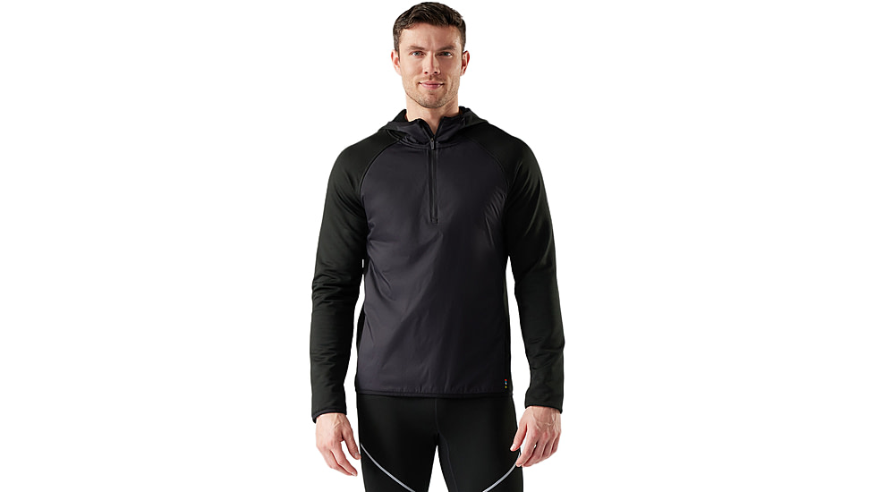 Smartwool Smartloft 1/2 Zip Hoodie - Mens, Black, Large, SW002954001100L000