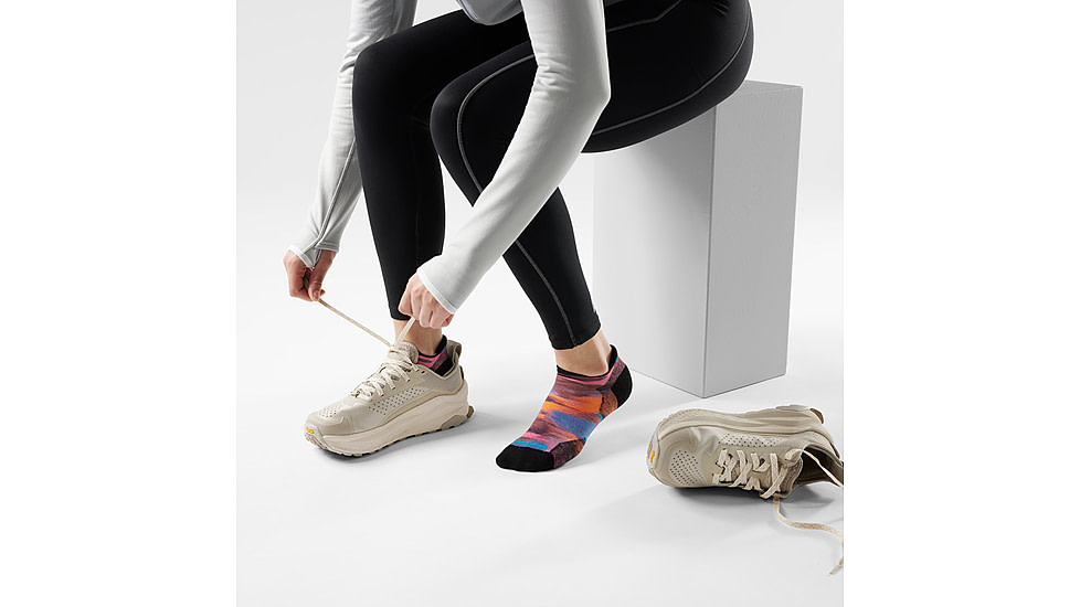 Smartwool Run Targeted Cushion Brushed Print Low Ankle Socks - Womens