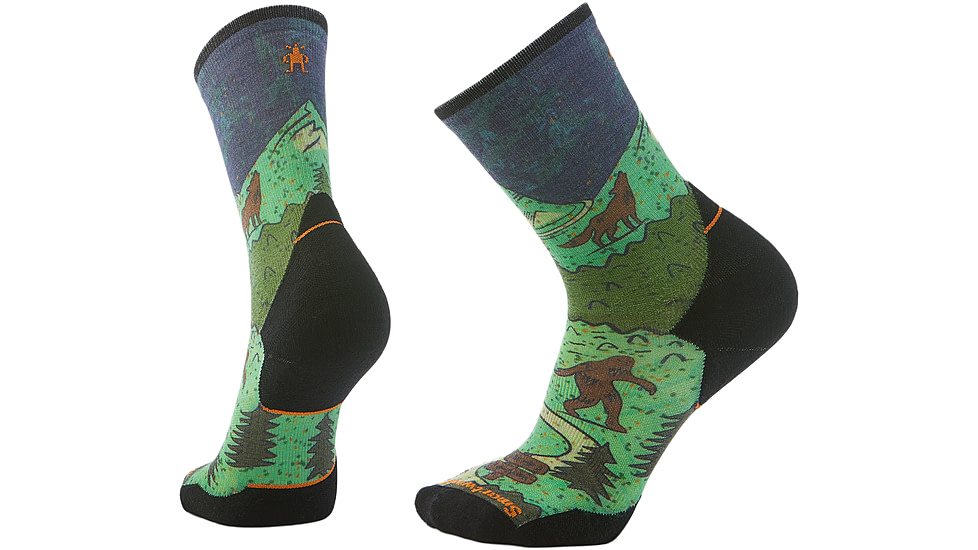 Smartwool Trail Run Targeted Cushion Neature Print Crew Socks