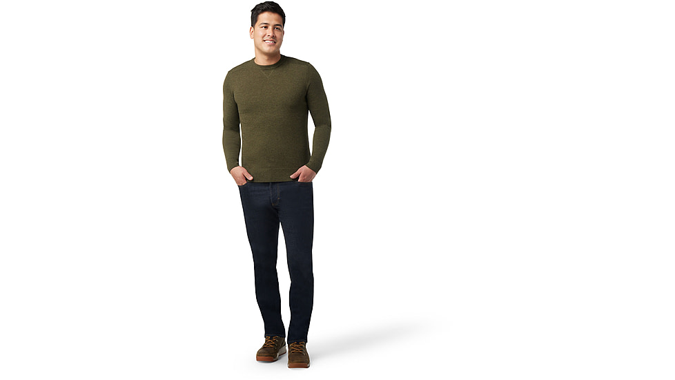 Smartwool Sparwood Crew Sweater - Mens, K90 North Woods Heather-Winter Moss Heather, Large, SW016426K90L