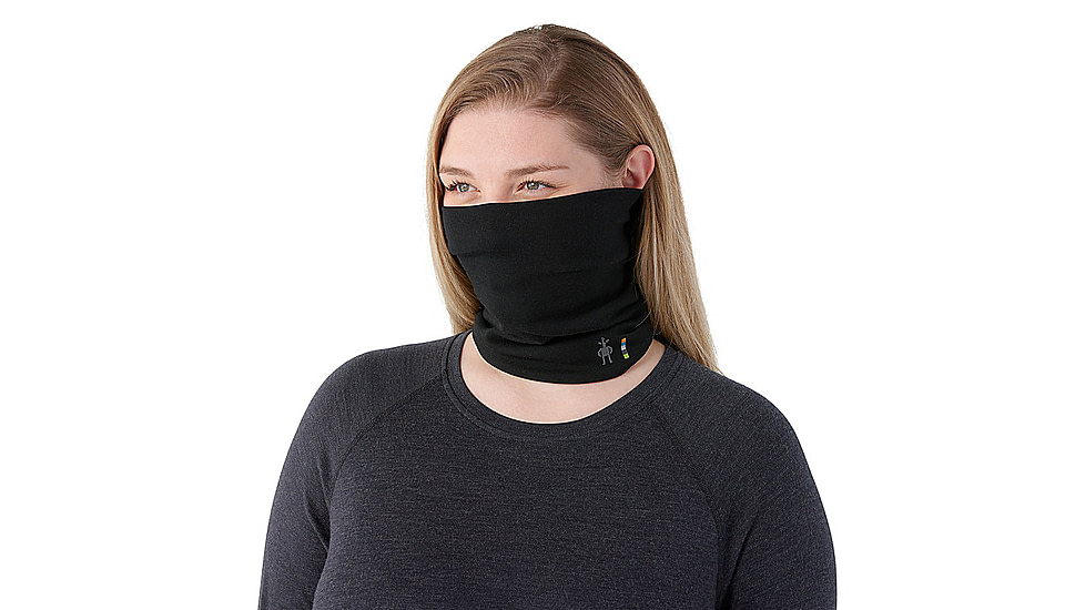 Smartwool Thermal Merino Reversible Neck Gaiter, Black-Black, One Size, SW0170710011FM