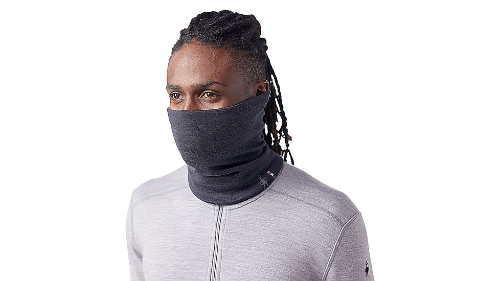 Smartwool Thermal Merino Reversible Neck Gaiter, Charcoal Heather, One Size, SW0170710101FM