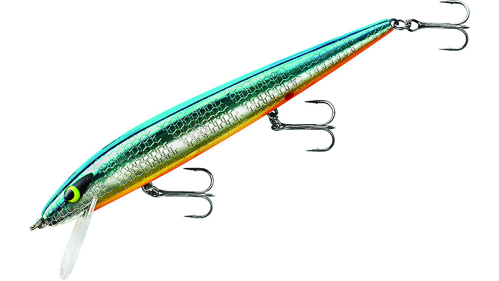 Smithwick Perfect 10 Rogue Jerkbait, 5.5in, 5/8 oz, Chrome Blue Black/Orange Belly, ADR532OB