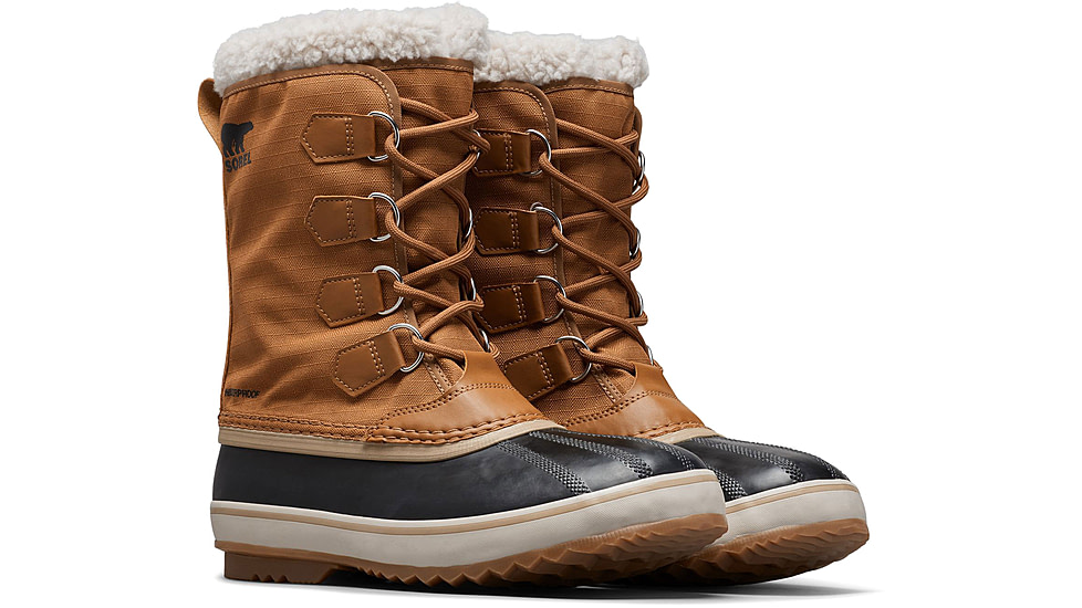 Sorel 1965 Pac Nylon Waterproof Shoes - Mens, Camel Brown/Bl, 9.5, 2114071224-9.5