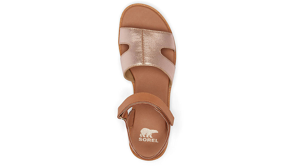 Sorel Ella III Ankle Strap - Womens, Honest Beige/Honey White, 7.5, 2076821-246-7.5