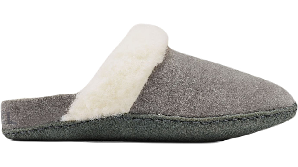 Sorel Nakiska Slide LI Slippers - Womens, Quarry/Grill, 6US, 1902881053-6