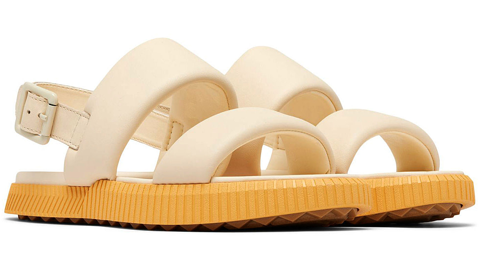 Sorel Ona Streetworks Go-To Flat Sandal - Womens, Honey White/Yellow Ray, 9.5, 2070231-292-9.5